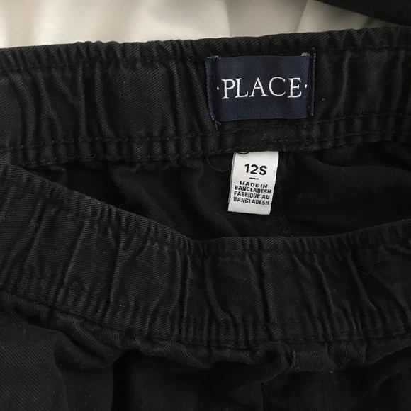 Children's Place Black Cargo Pants - Picture 2 of 2